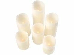 Britesta LED Batterie Leuchten:6er-Set Dimmbare LED-Echtwachskerzen Mit Fernbedienung, In 5 Größen 17 Britesta LED Batterie Leuchten:6er-Set Dimmbare LED-Echtwachskerzen Mit Fernbedienung, In 5 Größen -Haushalt Verkäufe zx6048 3