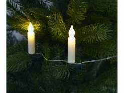 PEARL Lichterkette Zum Klemmen:2er Set LED-Lichterkette, 10 Kerzen, Timer, Batteriebetrieb, 130 Cm -Haushalt Verkäufe zx6248 1