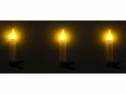PEARL Lichterkette Zum Klemmen:2er Set LED-Lichterkette, 10 Kerzen, Timer, Batteriebetrieb, 130 Cm -Haushalt Verkäufe zx6248 4