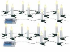 PEARL Lichterkette Zum Klemmen:2er Set LED-Lichterkette, 10 Kerzen, Timer, Batteriebetrieb, 130 Cm -Haushalt Verkäufe zx6349 11