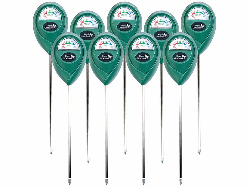 Royal Gardineer Feuchtefühler Pflanzen:9er-Set Boden-Feuchtigkeitsmessgerät Für Pflanzen 3 Royal Gardineer Feuchtefühler Pflanzen:9er-Set Boden-Feuchtigkeitsmessgerät Für Pflanzen – Bild 3