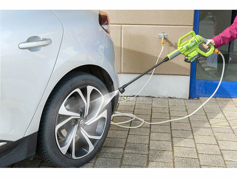 AGT Professional Accu Druckreiniger:Mobiler Akku-Druckreiniger Mit Schnell-Ladegerät, Versandrückläufer 11 AGT Professional Accu Druckreiniger:Mobiler Akku-Druckreiniger Mit Schnell-Ladegerät, Versandrückläufer – Bild 11