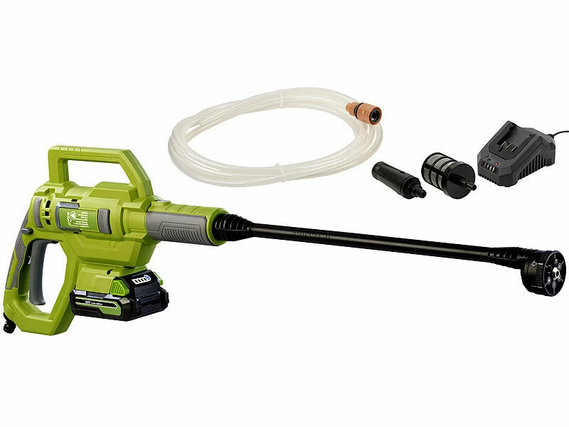 AGT Professional Hochdruckreiniger:Mobiler Akku-Druckreiniger Mit Schnell-Ladegerät, 25 Bar, 150 W, 20 V 4 AGT Professional Hochdruckreiniger:Mobiler Akku-Druckreiniger Mit Schnell-Ladegerät, 25 Bar, 150 W, 20 V – Bild 4