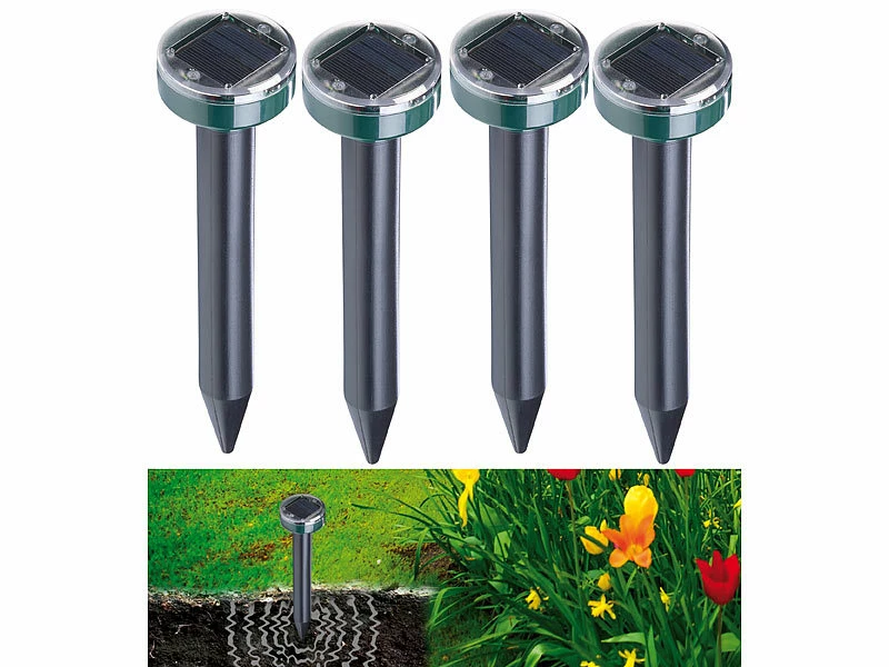 Royal Gardineer Wühlmausschreck:8er-Set Umweltfreundlicher Solar-Maulwurffrei Mit Akku, 400 Hz, IP44 8 Royal Gardineer Wühlmausschreck:8er-Set Umweltfreundlicher Solar-Maulwurffrei Mit Akku, 400 Hz, IP44 – Bild 8