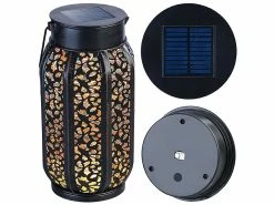 Lunartec Solartischleuchten:Smarte Solar-Laterne Aus Metall Mit RGB-CCT-LEDs, App, Bluetooth, IP44 -Haushalt Verkäufe zx7153 12
