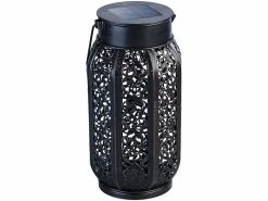 Lunartec Solartischleuchten:Smarte Solar-Laterne Aus Metall Mit RGB-CCT-LEDs, App, Bluetooth, IP44 -Haushalt Verkäufe zx7153 4