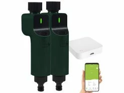 Royal Gardineer Alexa Bewässerungsuhren:2 Bewässerungsventile Mit Sprach-Steuerung Inklusive ZigBee-Gateway -Haushalt Verkäufe zx7169 1