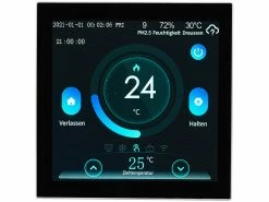 Revolt Thermostat Heizung WLAN:2er-Set WLAN-Thermostate Für Fußbodenheizungen, Touchdisplay -Haushalt Verkäufe zx7209 2