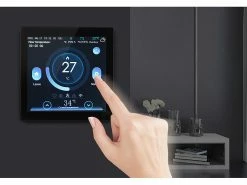 Revolt Thermostat Heizung WLAN:2er-Set WLAN-Thermostate Für Fußbodenheizungen, Touchdisplay -Haushalt Verkäufe zx7209 4