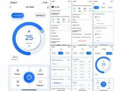 Revolt Thermostat Heizung WLAN:2er-Set WLAN-Thermostate Für Fußbodenheizungen, Touchdisplay -Haushalt Verkäufe zx7209 8