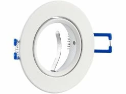 Luminea GU10 Leuchtmittel LED:6er-Set Alu-Einbaustrahler-Rahmen, Weiß, Inklusive LED-Spots -Haushalt Verkäufe zx7223 5