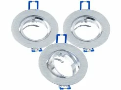 Luminea LED Einbauleuchten:6er-Set Alu-Einbaustrahler-Rahmen Mit GU10-LED-Spots, 540 Lm, 7 Watt -Haushalt Verkäufe zx7225 9