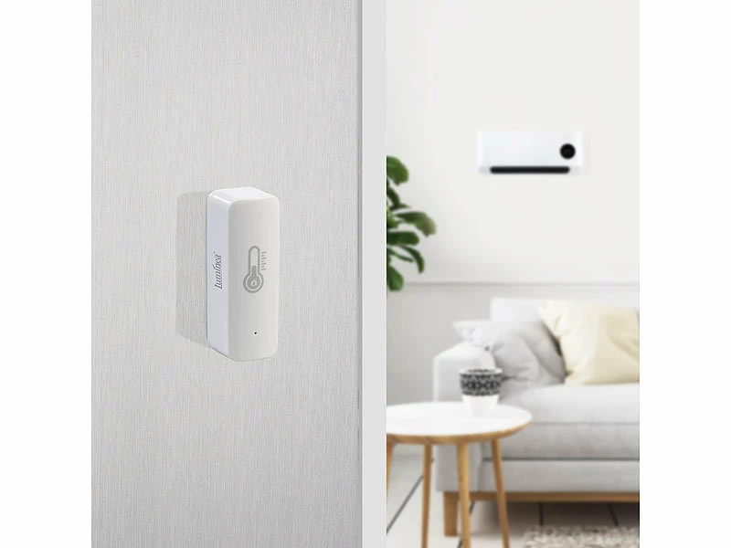 Luminea Home Control Temperatur Datenlogger:4er-Set ZigBee-Temperatur- & Luftfeuchtigkeits-Sensoren Mit App 4 Luminea Home Control Temperatur Datenlogger:4er-Set ZigBee-Temperatur- & Luftfeuchtigkeits-Sensoren Mit App – Bild 4