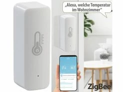 Luminea Home Control Temperatur Datenlogger:4er-Set ZigBee-Temperatur- & Luftfeuchtigkeits-Sensoren Mit App 20 Luminea Home Control Temperatur Datenlogger:4er-Set ZigBee-Temperatur- & Luftfeuchtigkeits-Sensoren Mit App -Haushalt Verkäufe zx7227 4