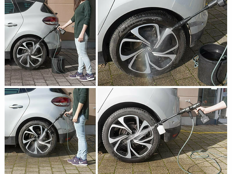 AGT Akku Hochdruckreiniger:Mobiler Akku-Druckreiniger Mit Schaumdüse, 30bar, 33W, 1.500mAh, 22V 5 AGT Akku Hochdruckreiniger:Mobiler Akku-Druckreiniger Mit Schaumdüse, 30bar, 33W, 1.500mAh, 22V – Bild 5