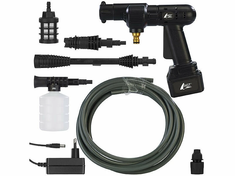 AGT Akku Hochdruckreiniger:Mobiler Akku-Druckreiniger Mit Schaumdüse, 30bar, 33W, 1.500mAh, 22V 8 AGT Akku Hochdruckreiniger:Mobiler Akku-Druckreiniger Mit Schaumdüse, 30bar, 33W, 1.500mAh, 22V – Bild 8