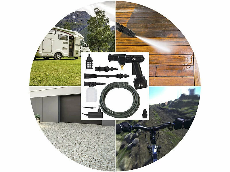 AGT Akku Hochdruckreiniger:Mobiler Akku-Druckreiniger Mit Schaumdüse, 30bar, 33W, 1.500mAh, 22V 3 AGT Akku Hochdruckreiniger:Mobiler Akku-Druckreiniger Mit Schaumdüse, 30bar, 33W, 1.500mAh, 22V – Bild 3