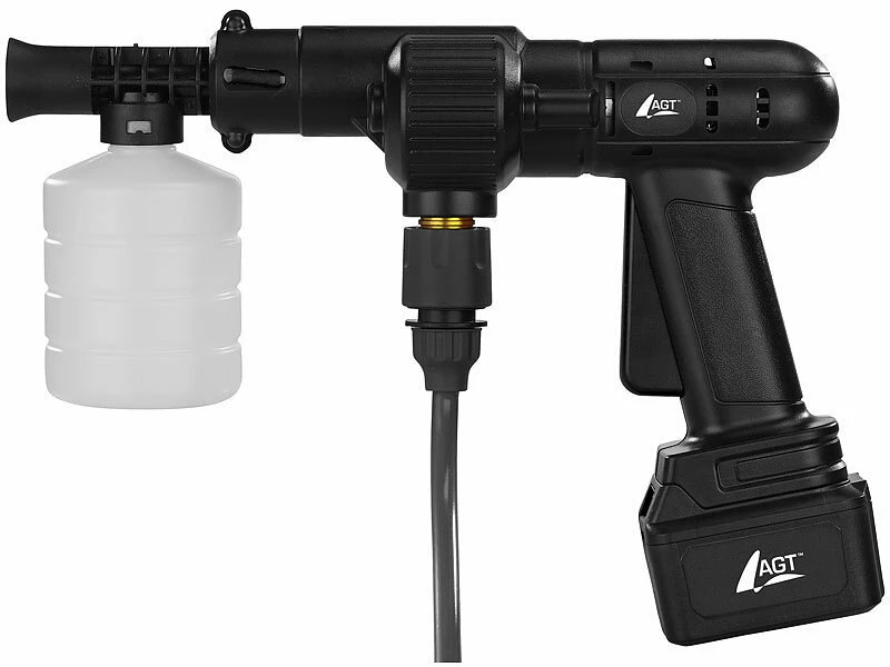 AGT Akku Hochdruckreiniger:Mobiler Akku-Druckreiniger Mit Schaumdüse, 30bar, 33W, 1.500mAh, 22V 9 AGT Akku Hochdruckreiniger:Mobiler Akku-Druckreiniger Mit Schaumdüse, 30bar, 33W, 1.500mAh, 22V – Bild 9