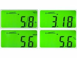 AGT Professional Neigungsmesser:Digitaler Winkelmesser, Beleuchtetes LCD-Display, Alu, IP54, 0-360° -Haushalt Verkäufe zx7324 10