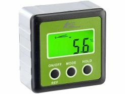 AGT Professional Neigungsmesser:Digitaler Winkelmesser, Beleuchtetes LCD-Display, Alu, IP54, 0-360° -Haushalt Verkäufe zx7324 6