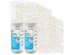 AGT PH-Testpapiere:200er-Set 6in1-Wasser-Teststreifen, Testet 6 Parameter