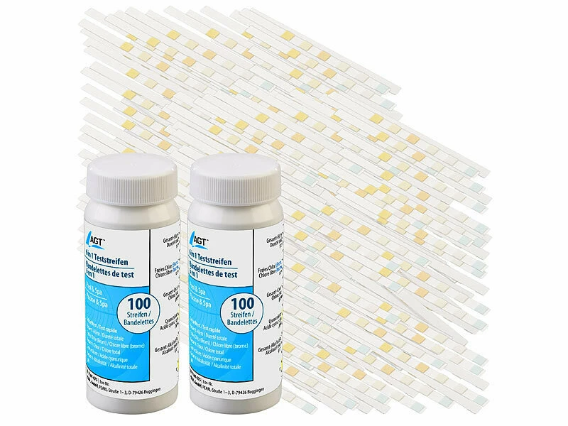 AGT PH-Testpapiere:200er-Set 6in1-Wasser-Teststreifen, Testet 6 Parameter 1 AGT PH-Testpapiere:200er-Set 6in1-Wasser-Teststreifen, Testet 6 Parameter