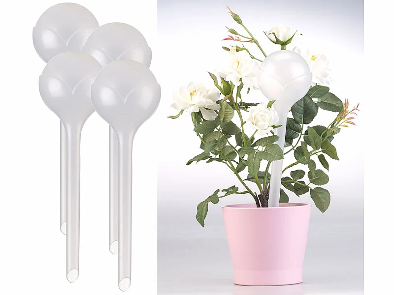 Royal Gardineer Wasserspender Für Blumen:8er-Set Gießfrei-Bewässerungskugeln, Kunststoff, Transparent, Ø 8,5 Cm 9 Royal Gardineer Wasserspender Für Blumen:8er-Set Gießfrei-Bewässerungskugeln, Kunststoff, Transparent, Ø 8,5 Cm – Bild 9