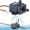 Royal Gardineer Kleine Wasserpumpe:Mini-Wasserpumpe Mit 240 L/Std., Bis 3 M Förderhöhe, 12 V, 4,8 W