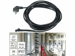 Royal Gardineer Palmen-Heizung:Frostschutzkabel Mit Thermostat, 4 M Heizkabel, 60 Watt, IPX7