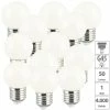 Luminea LED-Glühbirne E27:12er-Set LED-Lampen, E27 Retro, G45, 50 Lm, 1 W, 4000 K